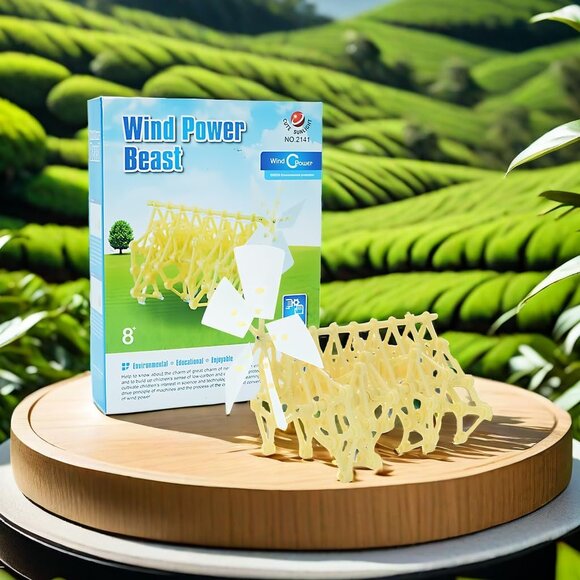 NEW STEM Wind Power Automaton Toy Science Energy Project Craft Kit Brand new FAS - Picture 8 of 16